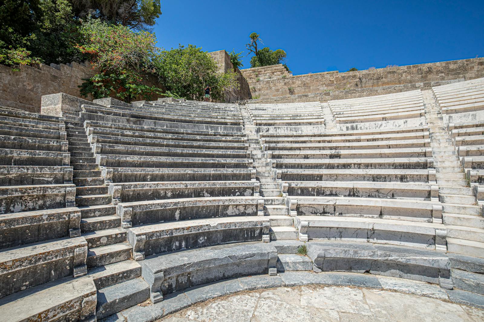 The ancient roman theatre in the city of kastoria